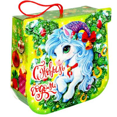 Сладкий подарок на Новый Год в премиальной упаковке весом 1000 грамм 