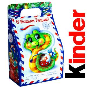 Детский подарок на Новый Год в жестяной упаковке весом 335 грамм по цене 1312 руб в Володарске