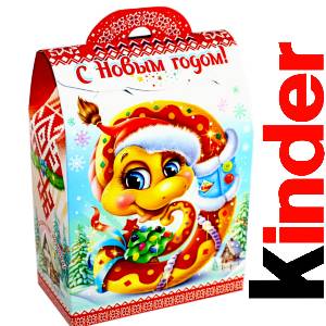 Детский подарок на Новый Год в жестяной упаковке весом 430 грамм по цене 1657 руб в Володарске