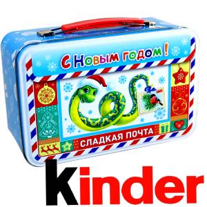 Сладкий подарок на Новый Год в картонной упаковке весом 430 грамм по цене 2136 руб в Володарске
