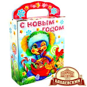 Детский подарок на Новый Год в мешочке весом 800 грамм по цене 1261 руб в Володарске